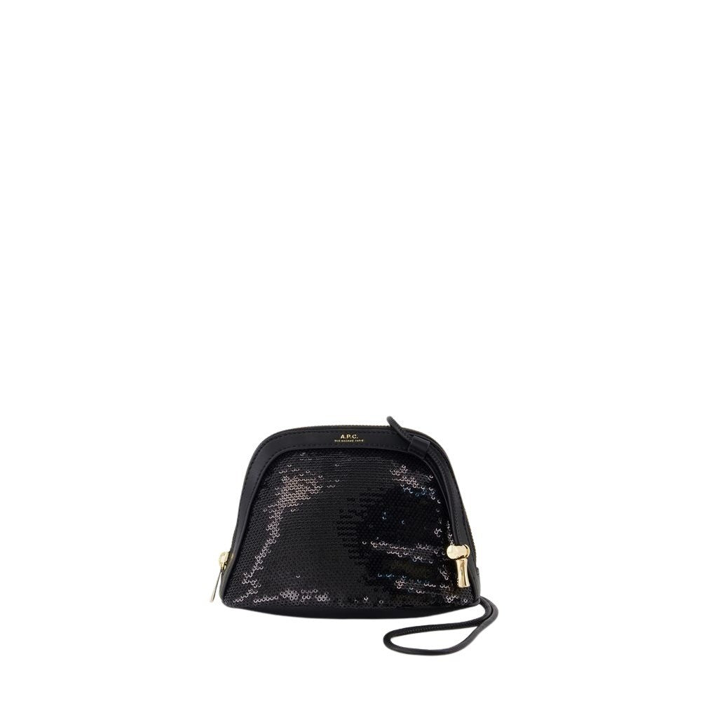 A.P.C. Ninon Small Clutch - Synthetic - Black