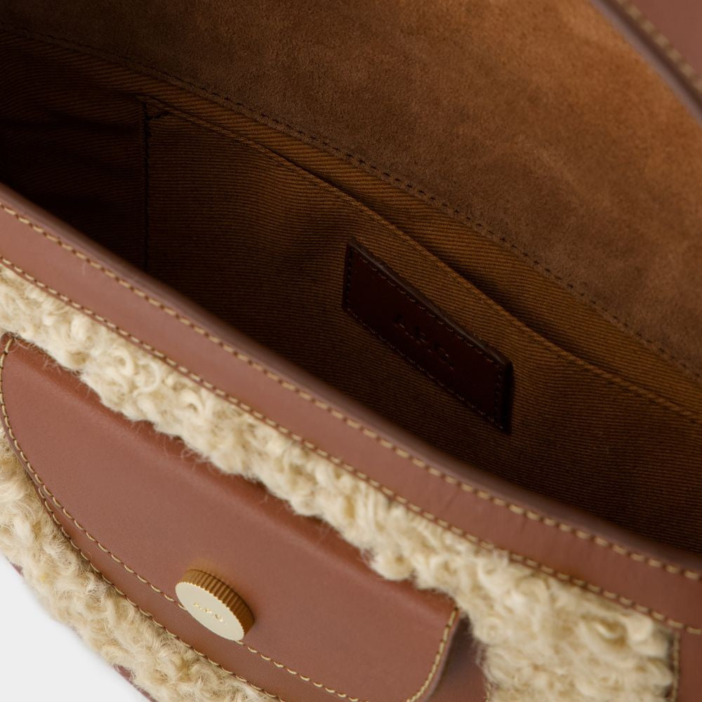 A.P.C. Pocket Small Crossbody - Synthetic - Hazelnut