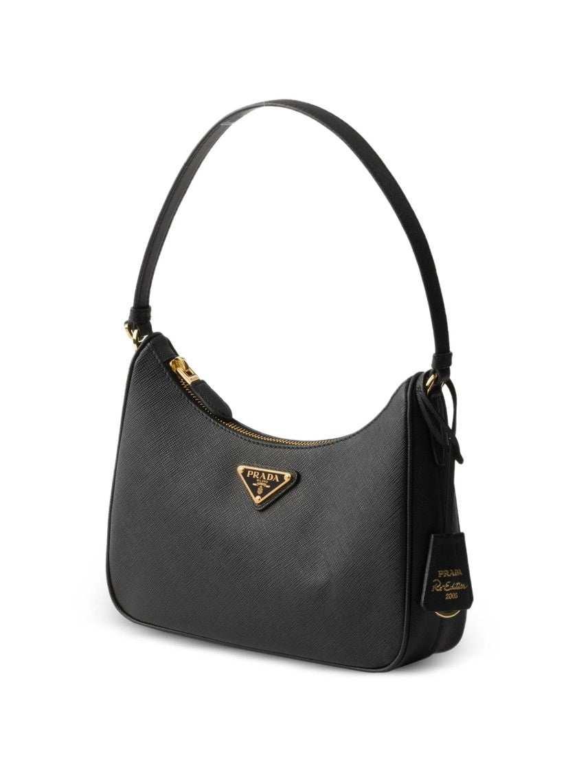Prada Black Contenitore Maniglia Structured Handbag