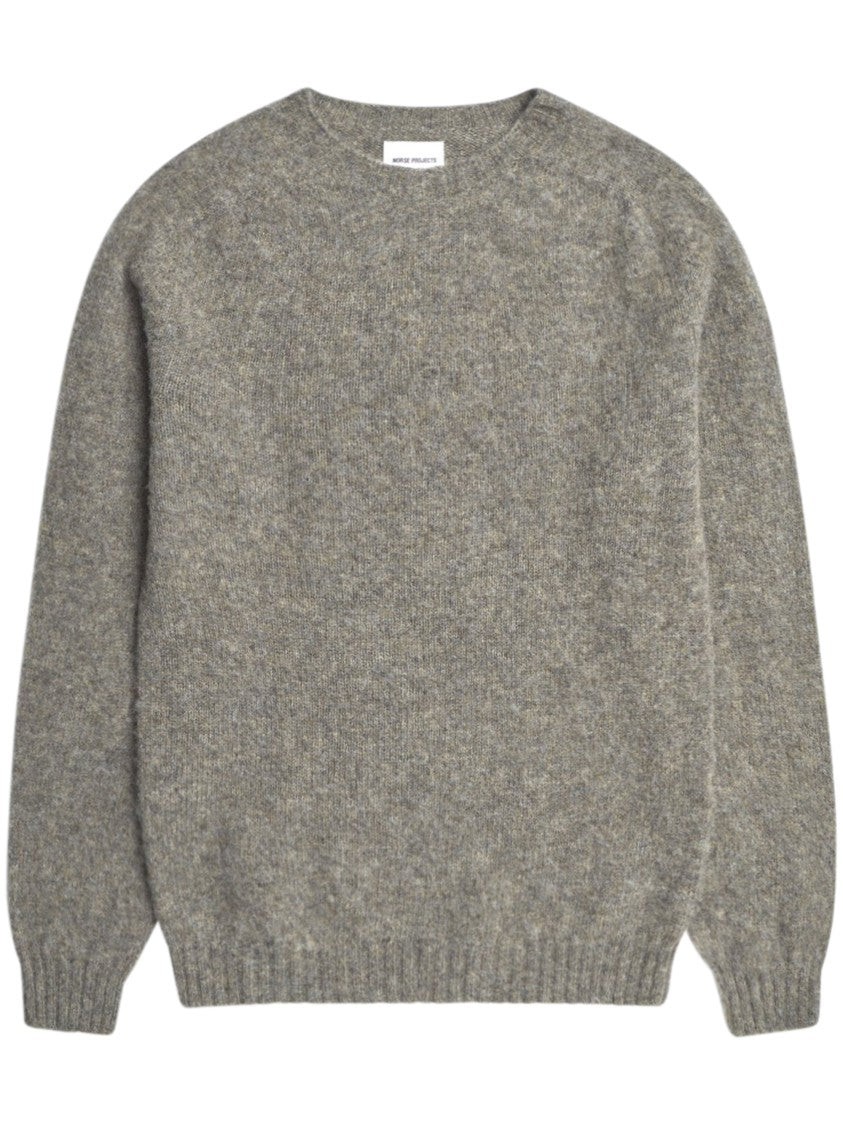 Norse Projects Brushed Lambswool Sweater With Classic Design