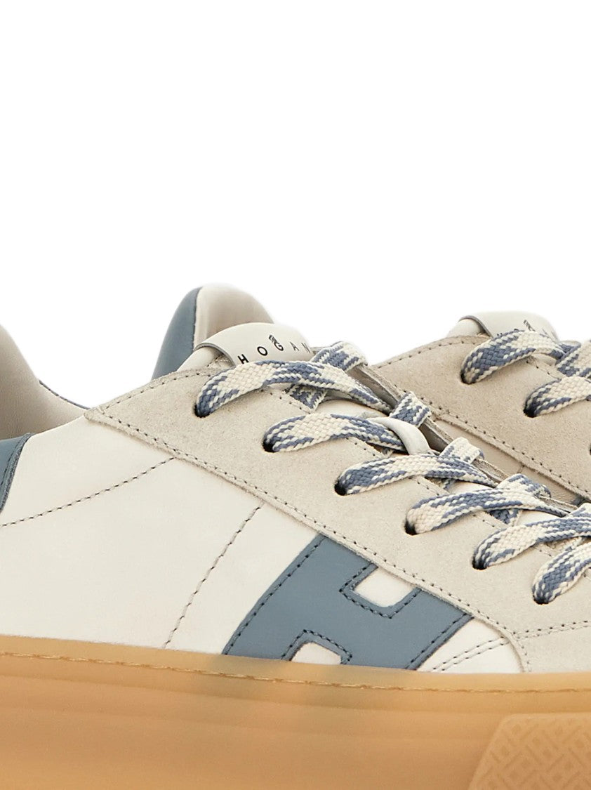 Hogan Low-Top Neutrals Sneakers With Memory Foam Insole