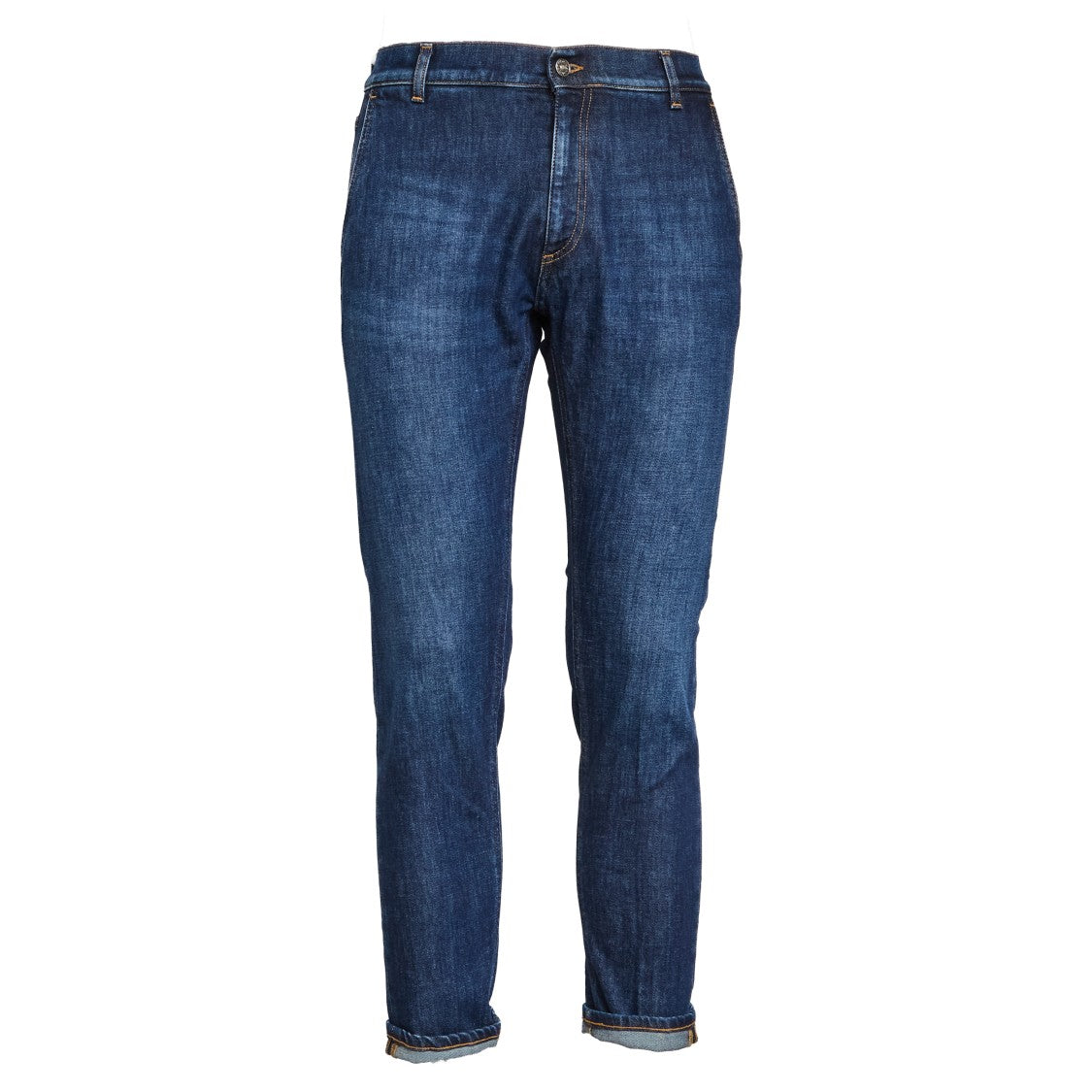 Dondup Carrot-Fit Stretch Denim Jeans With Logo Detail