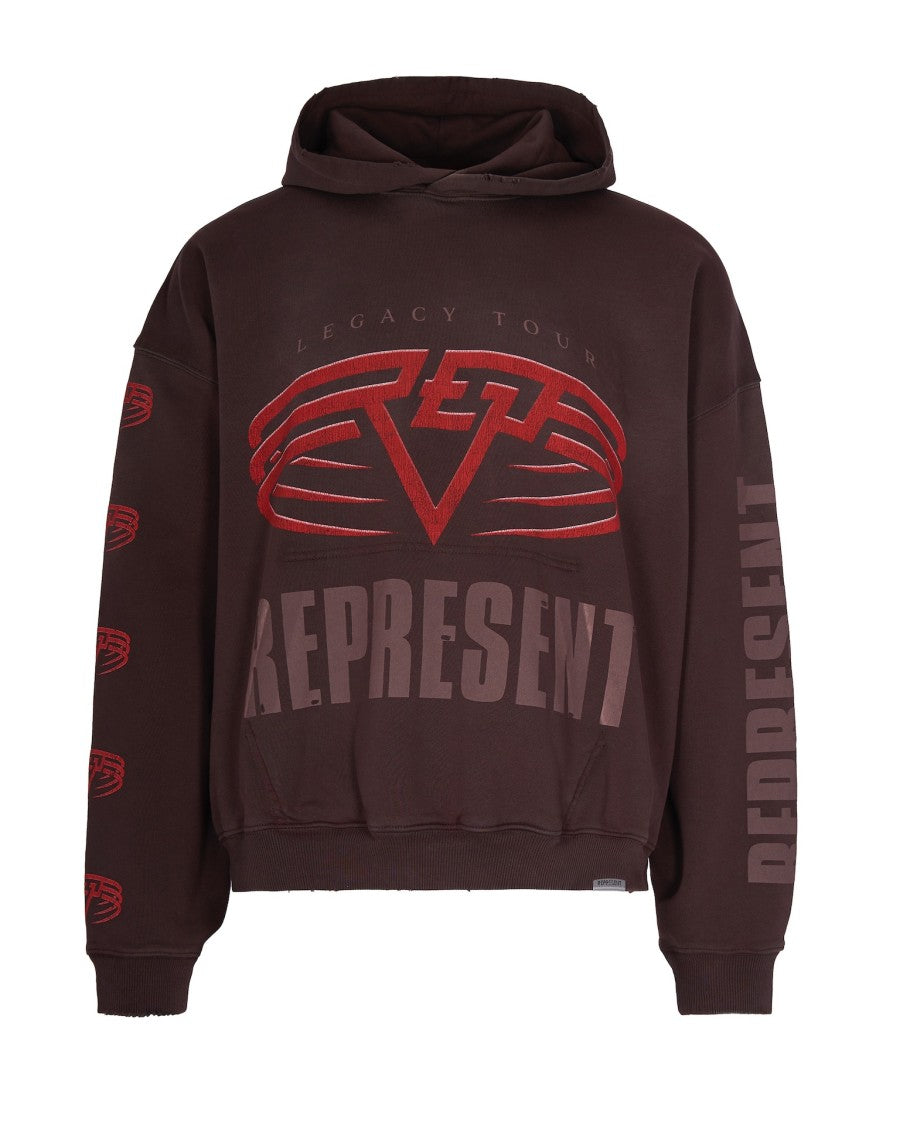 Represent Legacy Tour Hoodie With Multicolor Graphic Prints
