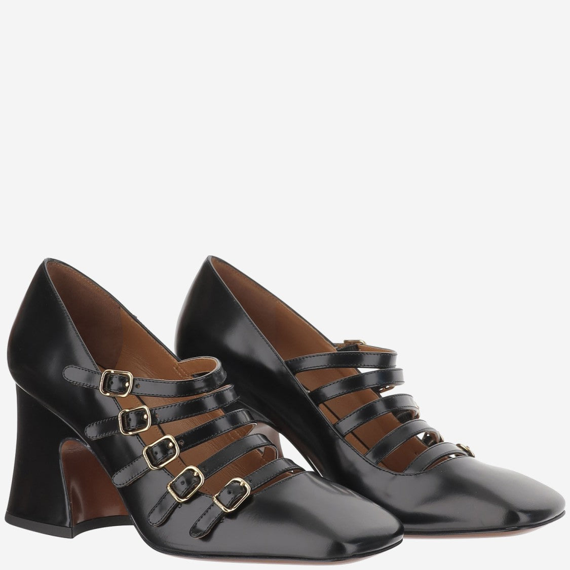 Chloé Janis Shiny Leather Pumps