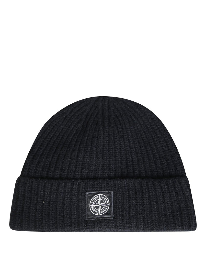 Stone Island Ribbed Knit Beanie