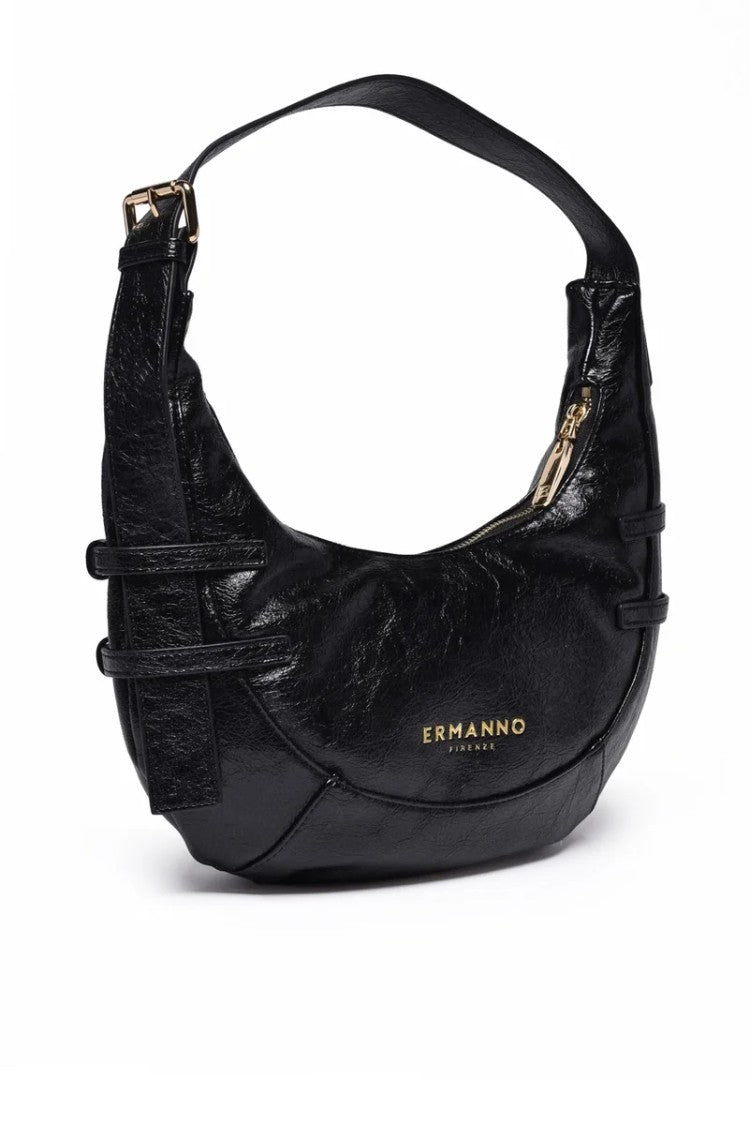 Ermanno Firenze Small Teal Hobo Bag - Black