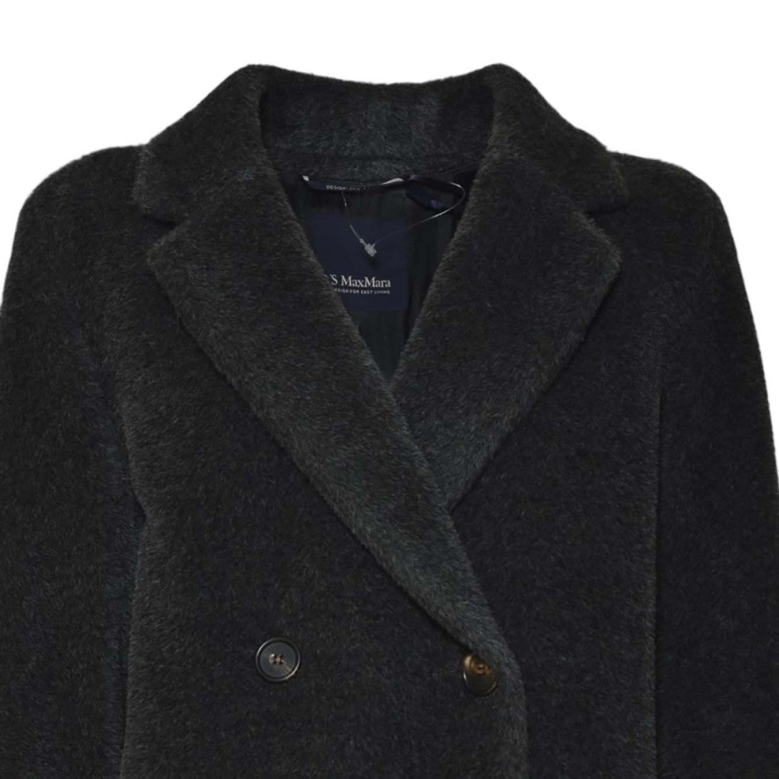 Max Mara Double-Breasted Long Coat With Classic Lapel
