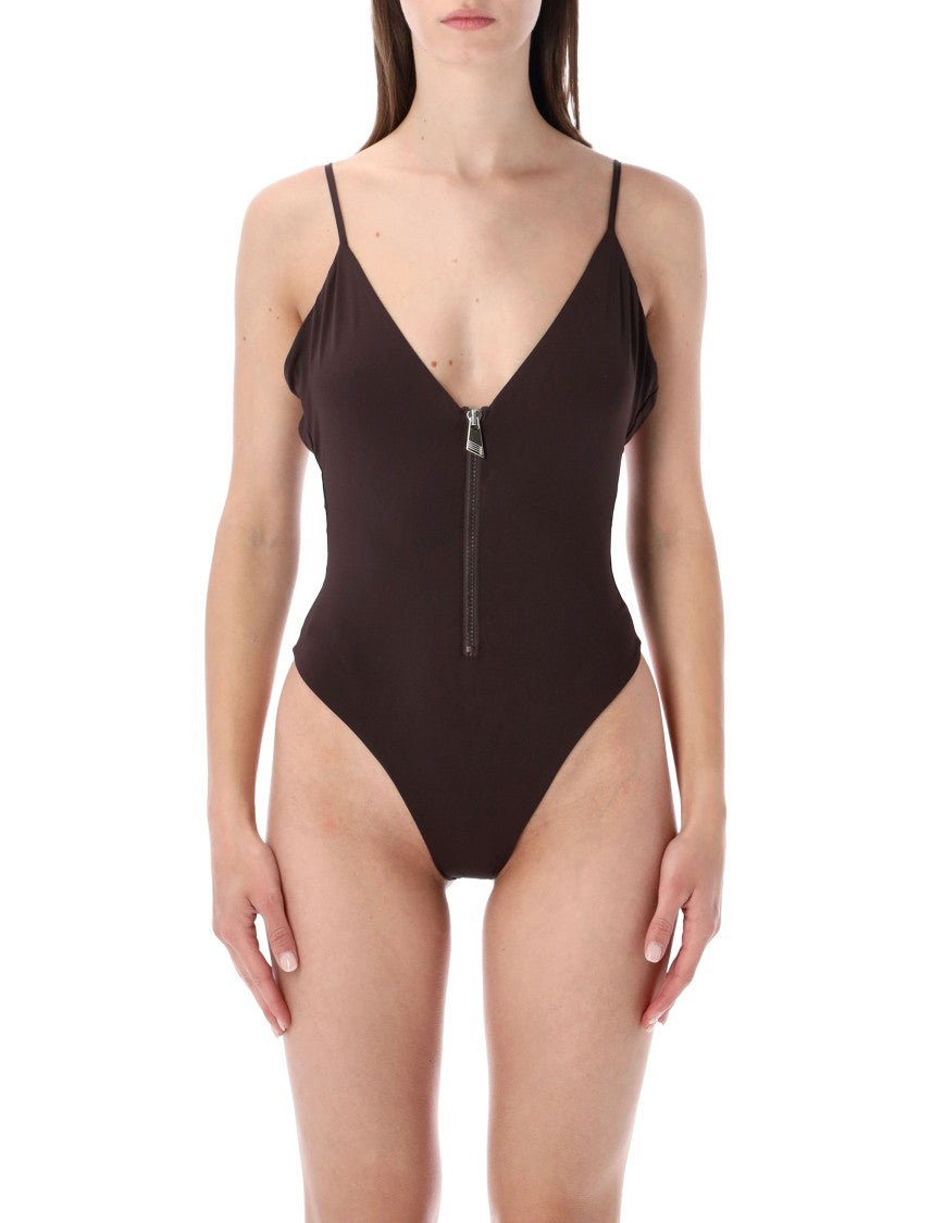 The Attico Front Zip Swimsuit