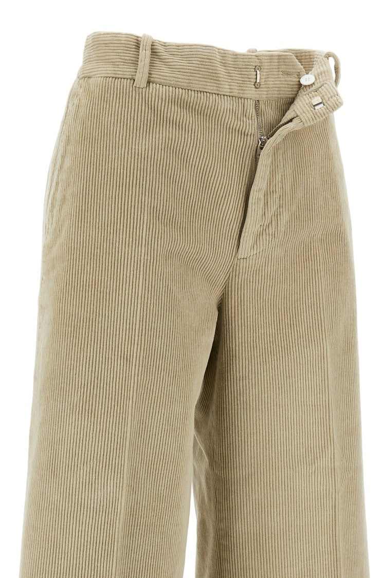 Cellar Door Tailored Brown Trousers With Structured Silhouette