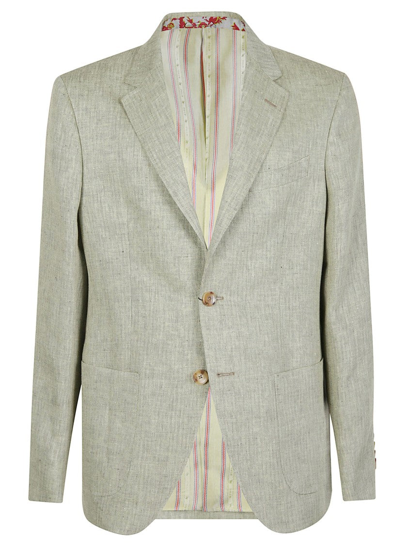 Etro Roma Sport Neutral Linen Blazer