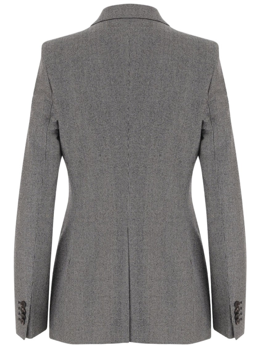 Tagliatore Grey Wool Double-Breasted Blazer