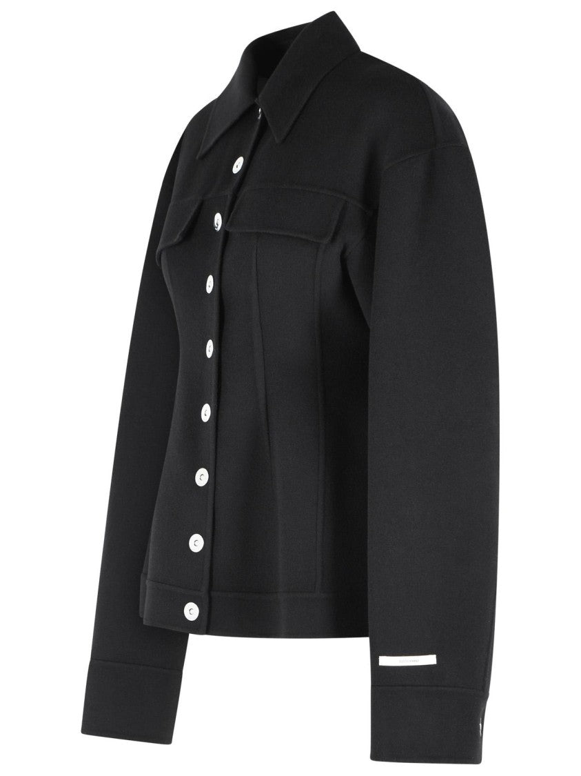 Sportmax 'Arena' Black Virgin Wool Jacket