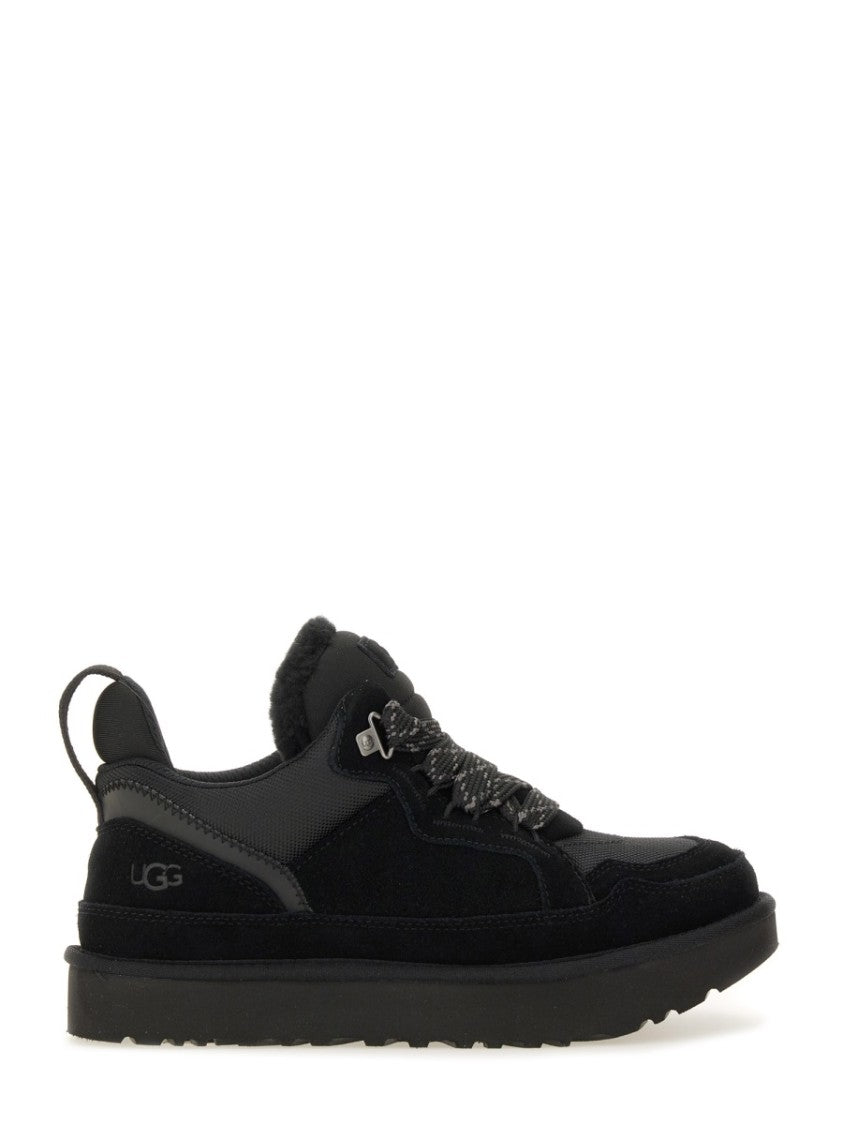 Ugg Lowmel Textured Panels Leather Sneakers