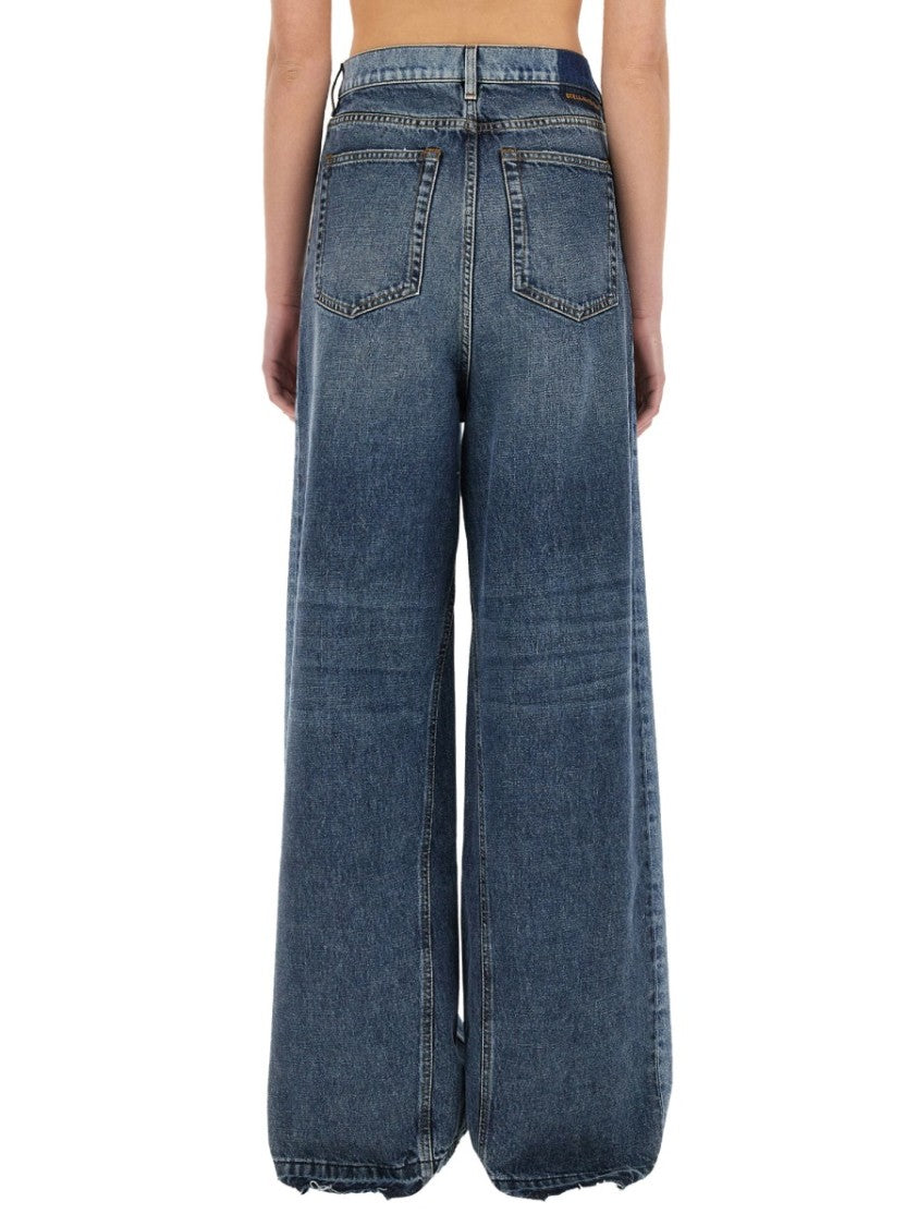 Stella Mccartney Wide-Leg Jeans With Contrasting Panels