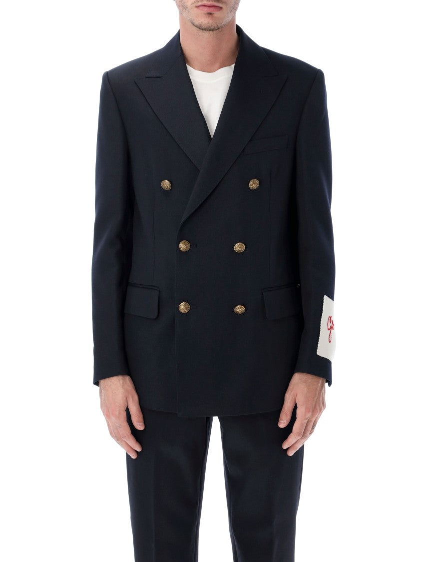 Golden Goose Dark Blue Double-Breasted Blazer