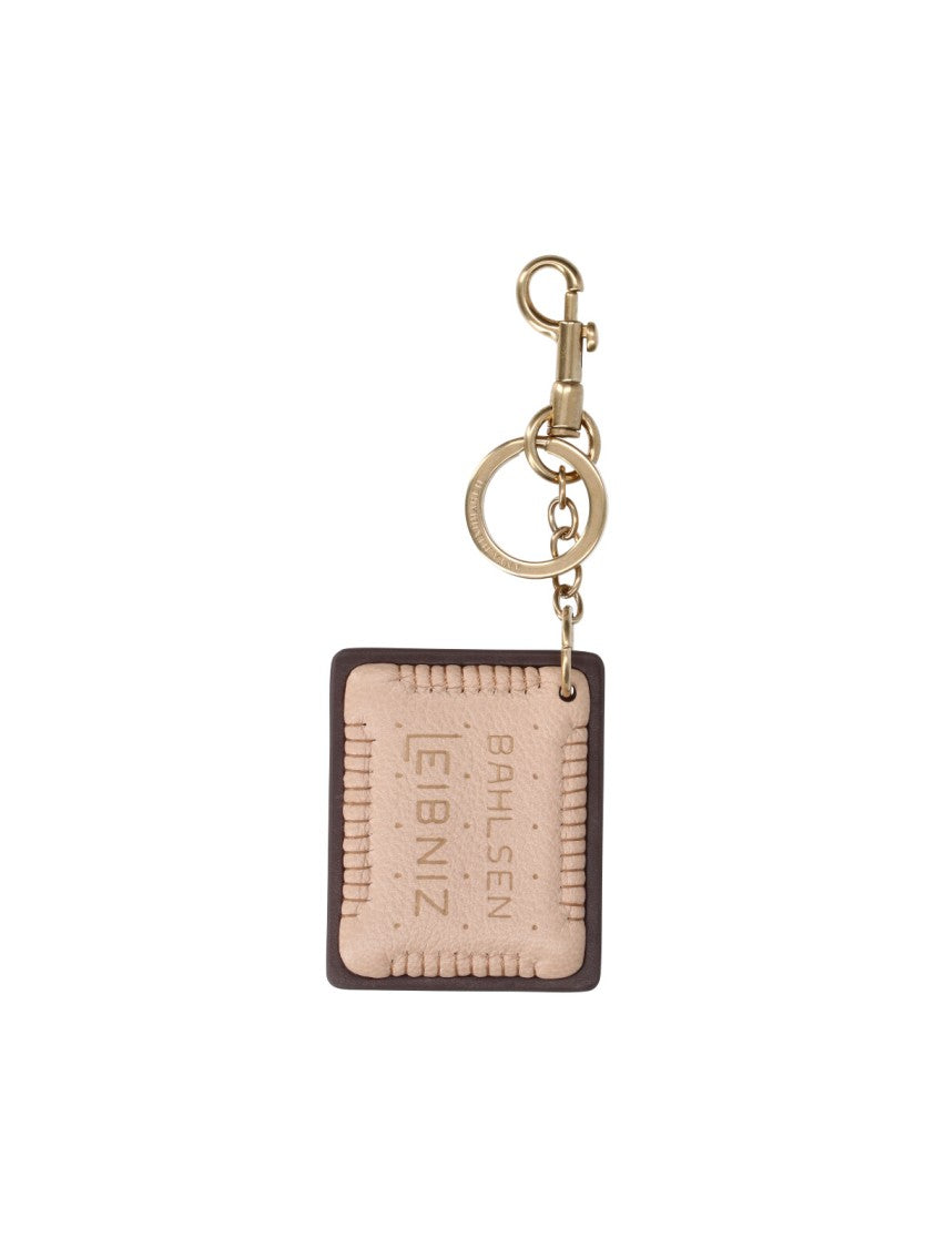 Anya Hindmarch Brown Choco Leibniz Leather Charm