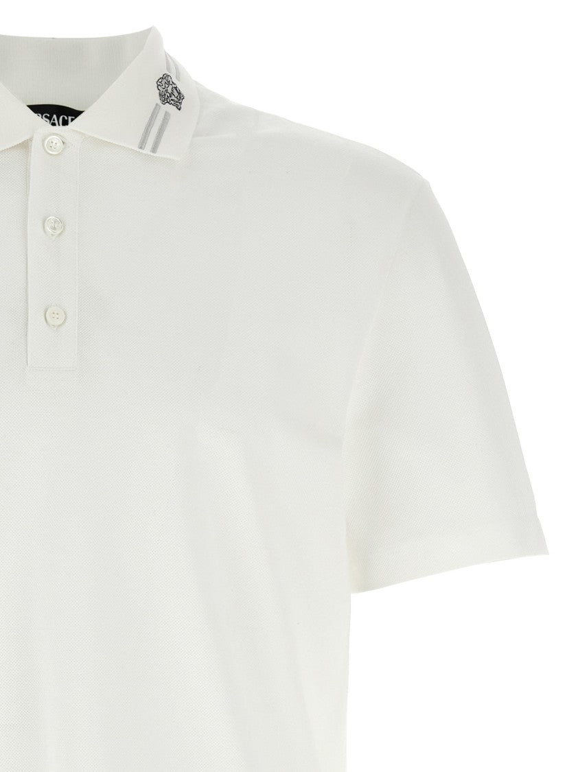 Versace Medusa Embroidery' Polo Shirt