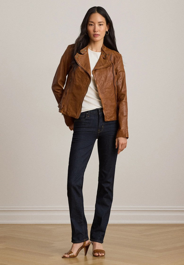 Lauren Ralph Lauren Straight-Leg Mid-Rise Jeans