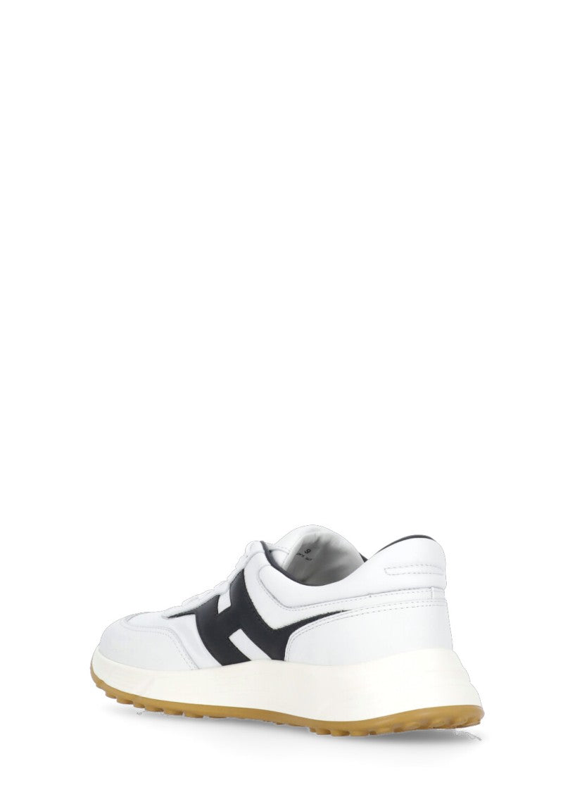 Hogan White Hyperlight Contrasting Logo Sneakers