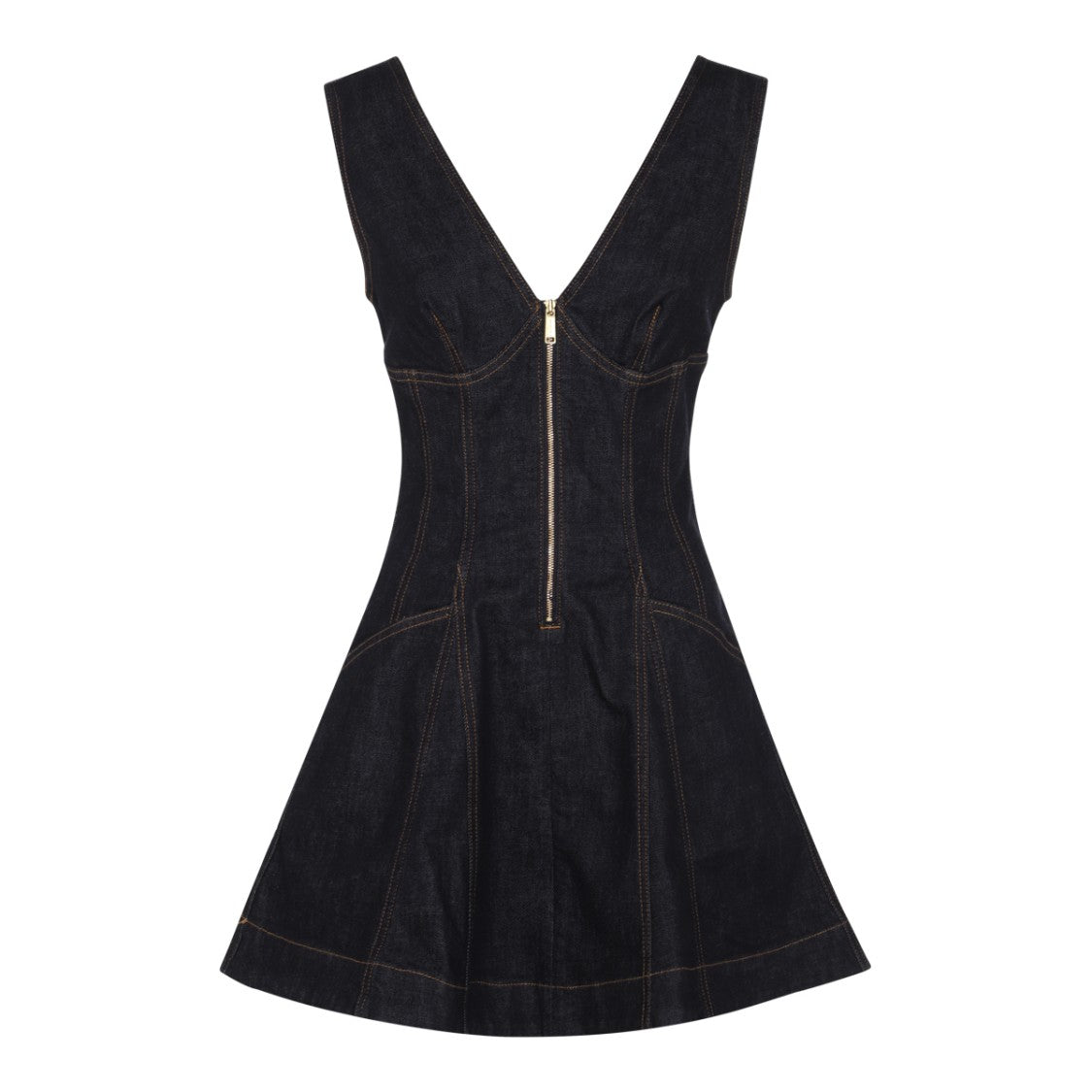 Self-Portrait Blue Cotton Mini Dress