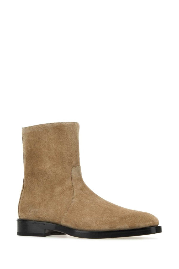 Salvatore Ferragamo Cappuccino Suede Gerald Ankle Boots