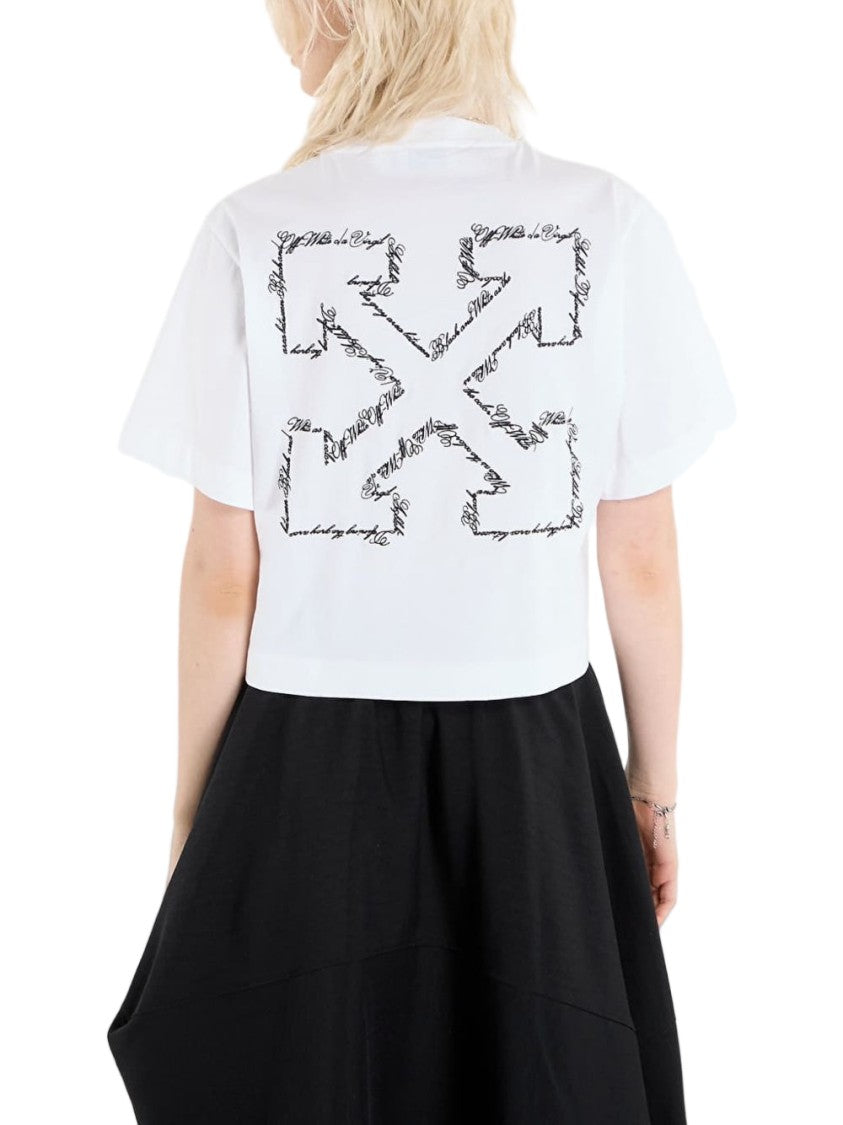 Off-White White Short-Sleeve Graphic T-Shirt