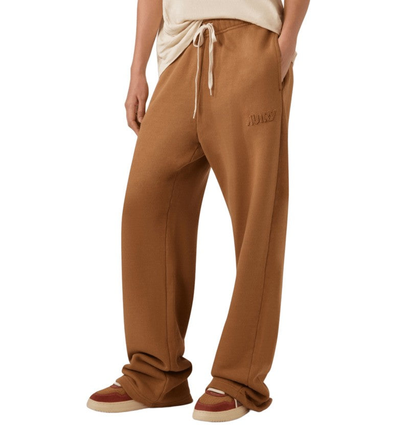 Autry Relaxed Fit Brown Sweatpants With Drawstring Waist