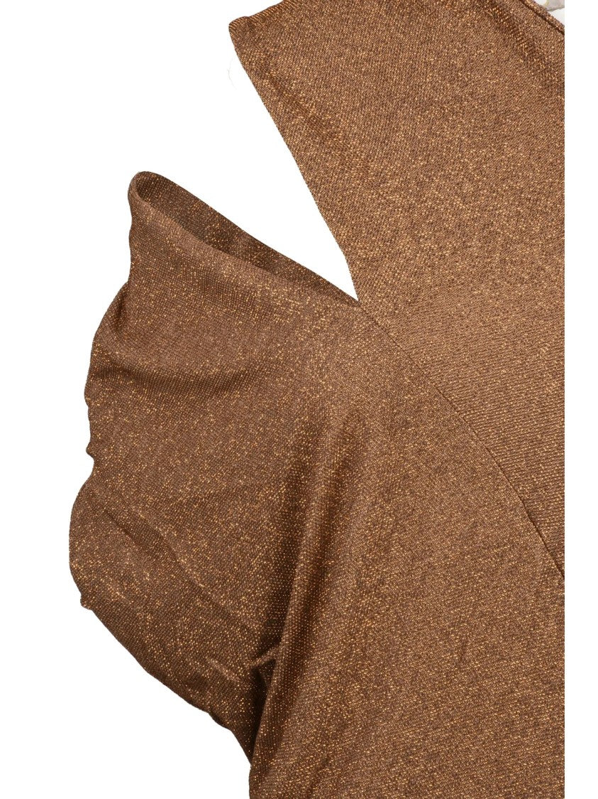 Vivienne Westwood Anglomania Rust Viscose-Blend Top