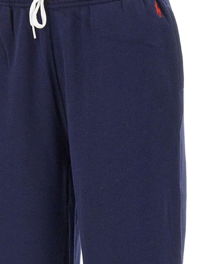 Polo Ralph Lauren Wide-Leg Cotton Blend Trousers With Adjustable Waist