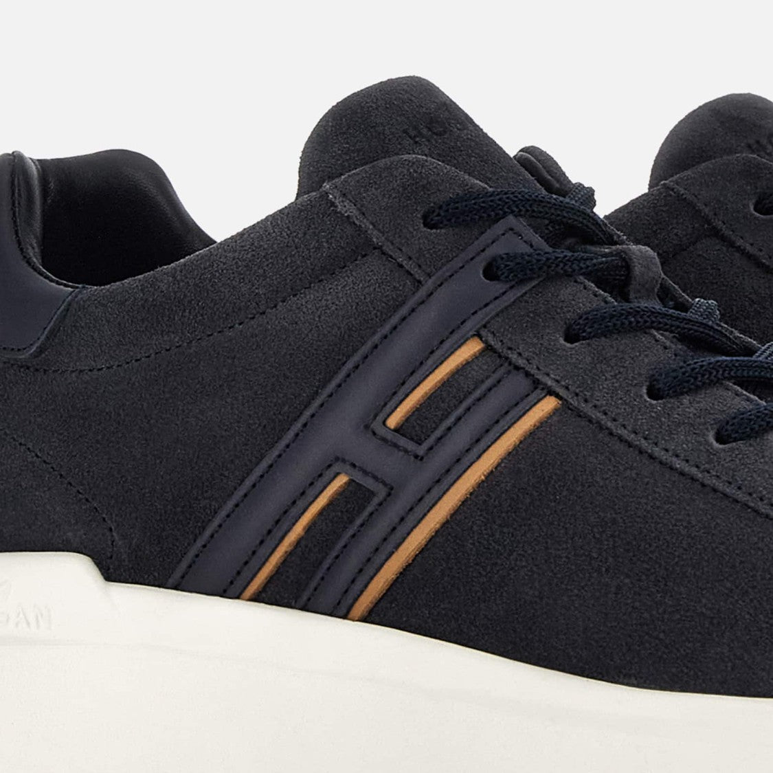 Hogan H580 Lace-Up Sneakers In Calfskin