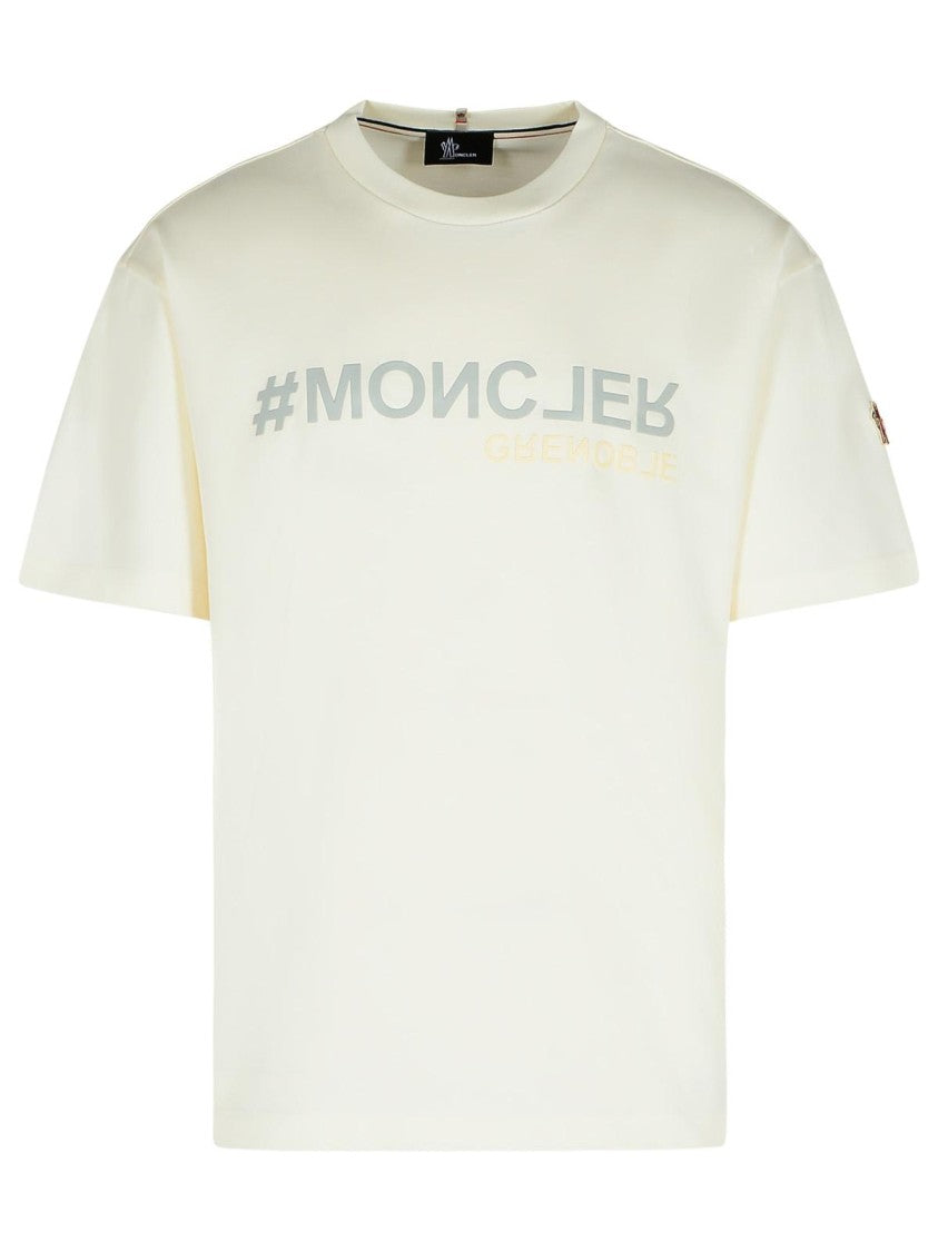 Moncler Grenoble White Cotton T-Shirt