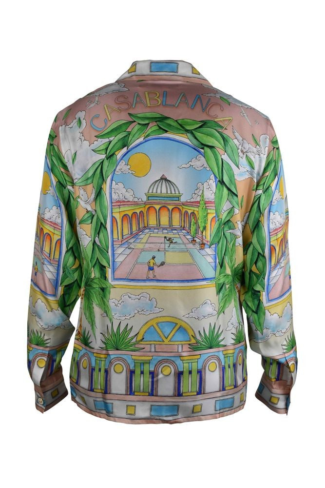 Casablanca Silk Satin “Paysage Ideal” Shirt