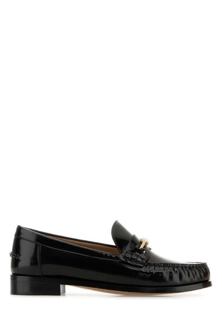 Salvatore Ferragamo Black Leather Harry Loafers