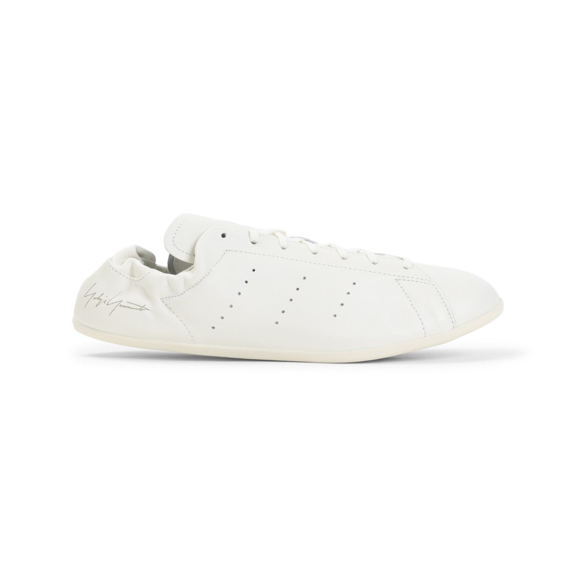 Y-3 Leather And Rubber Sneakers With Minimalist Design