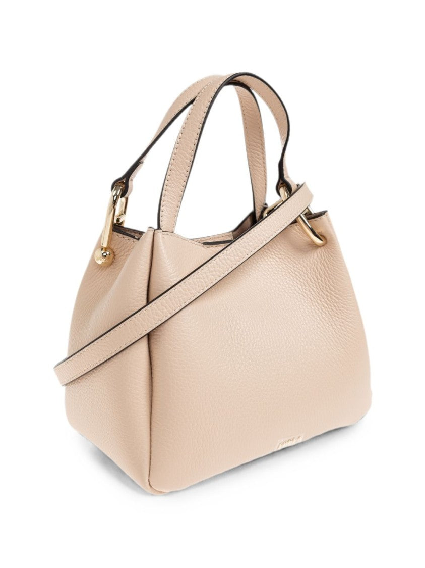 Furla Textured Leather Top Handles Handbag