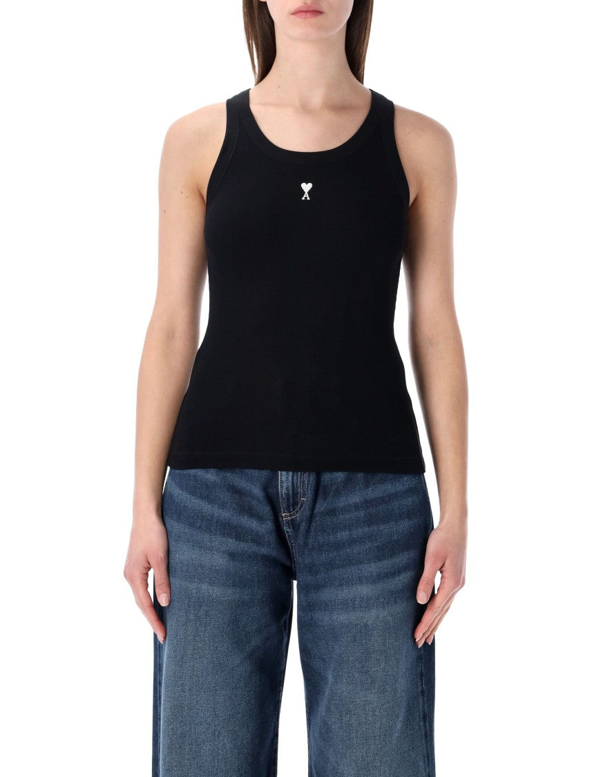 Ami Paris Ami De Cœur Rib Tank Top