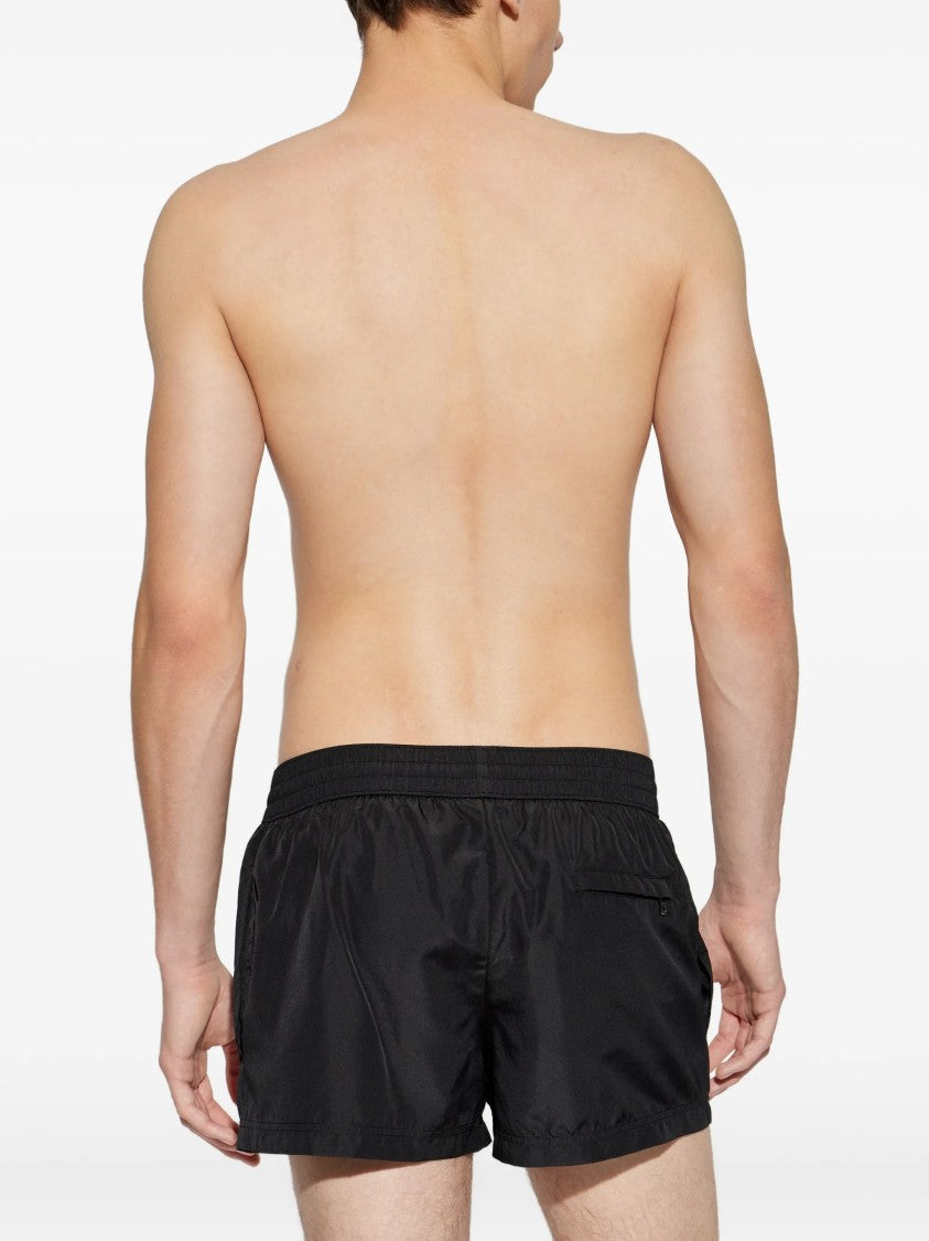 Dolce & Gabbana Short Cut Swim Shorts With Reflective Finish