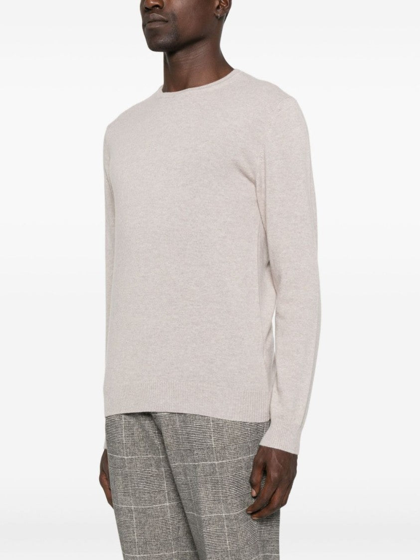 Daniele Fiesoli Wool-Cashmere Blend Gray Sweater