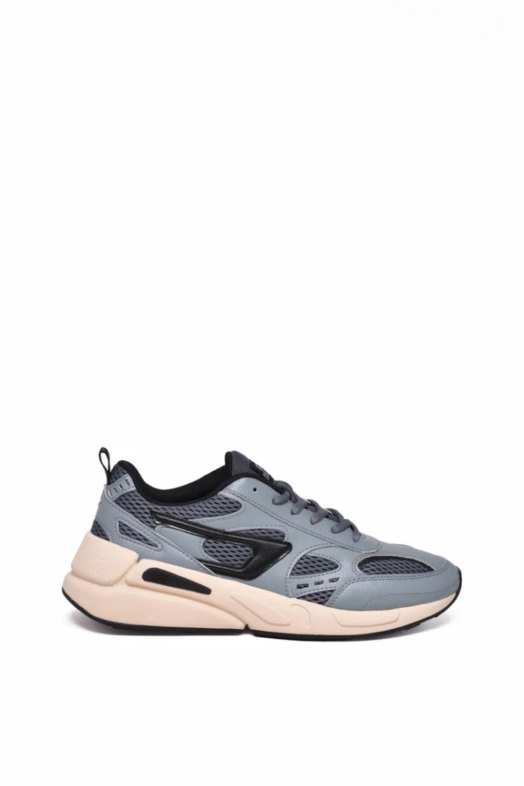 Diesel Grey Polyester Serendipity Sport Sneakers