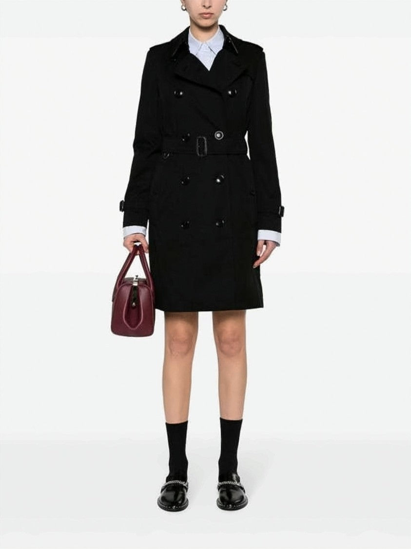 Burberry Heritage Cotton Double-Breasted Trench Coat With Tailored Fit