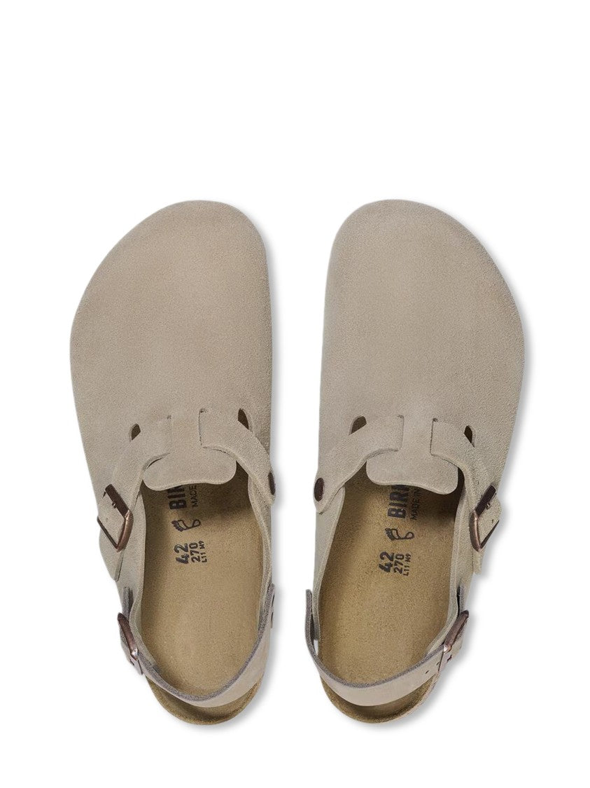 Birkenstock Closed-Toe Sandals With Adjustable Strap And Cork Footbed
