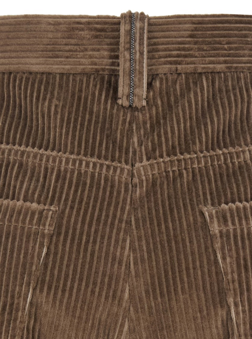 Brunello Cucinelli Brown Corduroy Pants