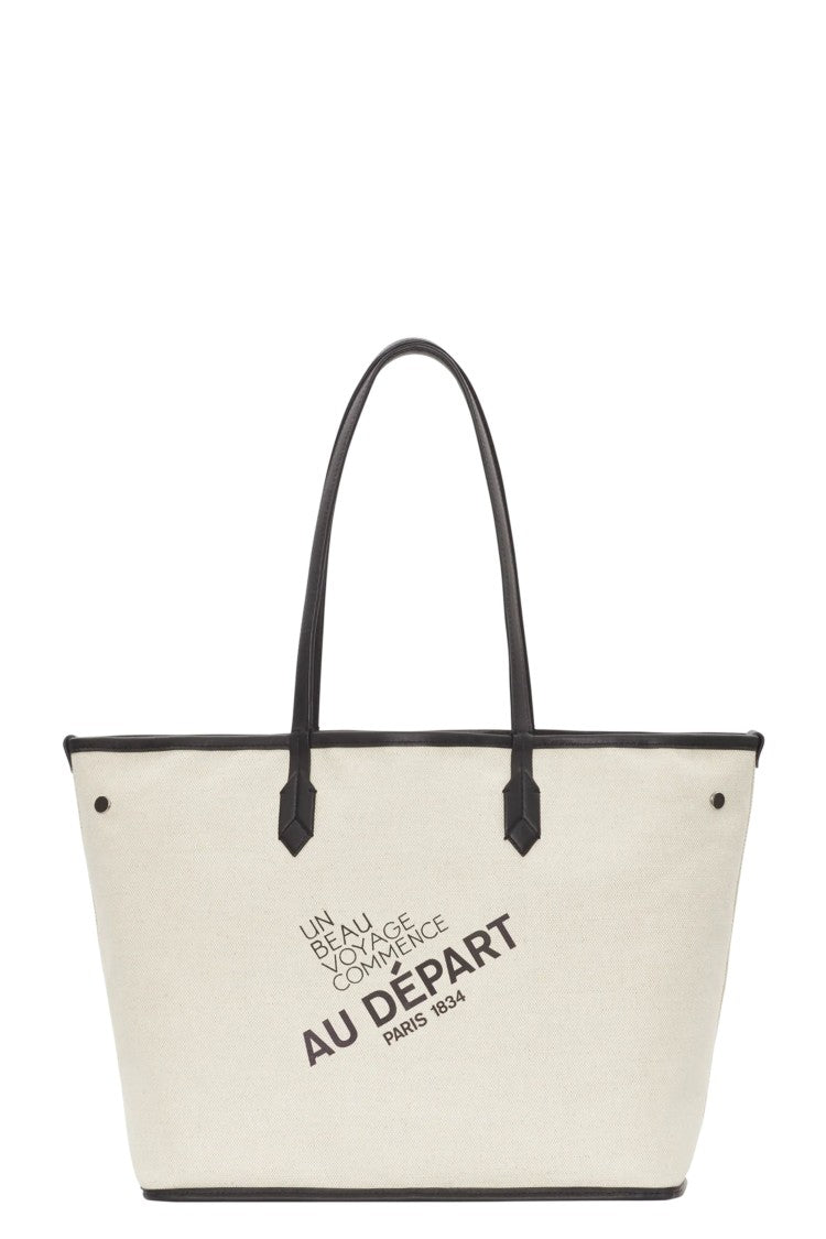 Au Depart Reversible Monogram Tote Bag With Internal Pouch