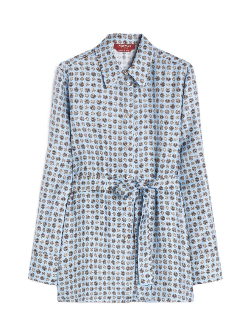 Max Mara Silk Long-Sleeved Shirt With Tailored Silhouette