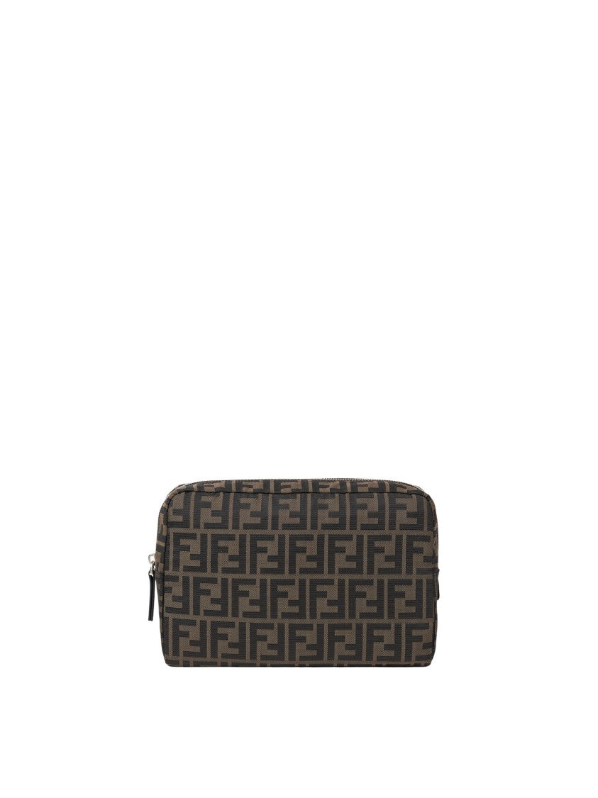 Fendi Beauty Medium Ff Geometric Pattern Pouch