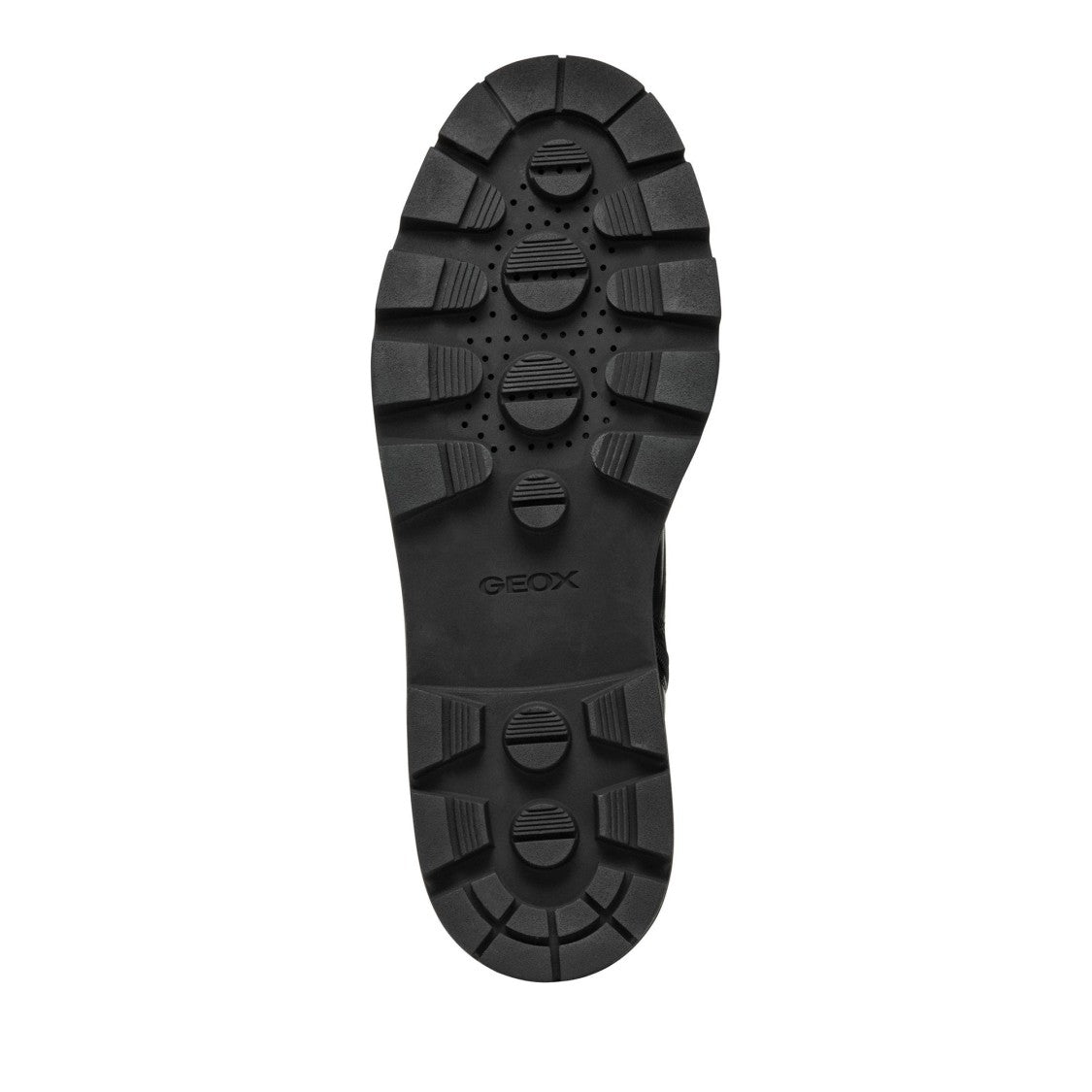 Geox Felleny Black Wool-Lined Lace-Up Leather Boots