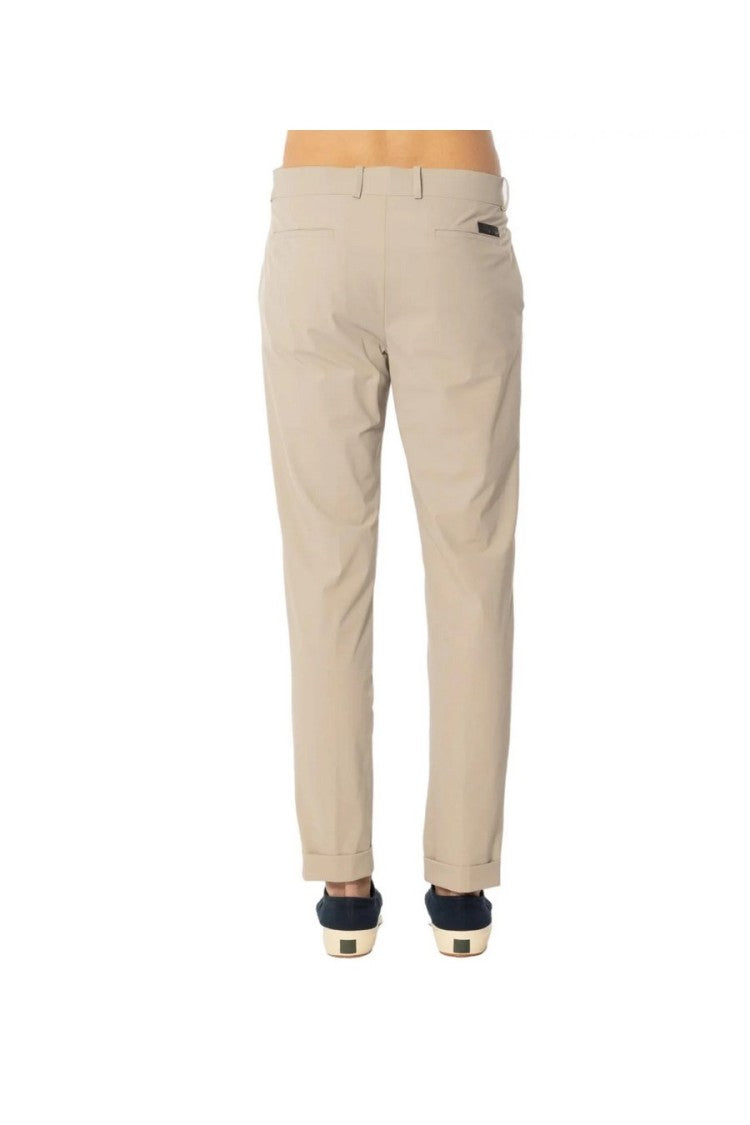 Rrd Tailored White Trousers With Elasticized Waistband