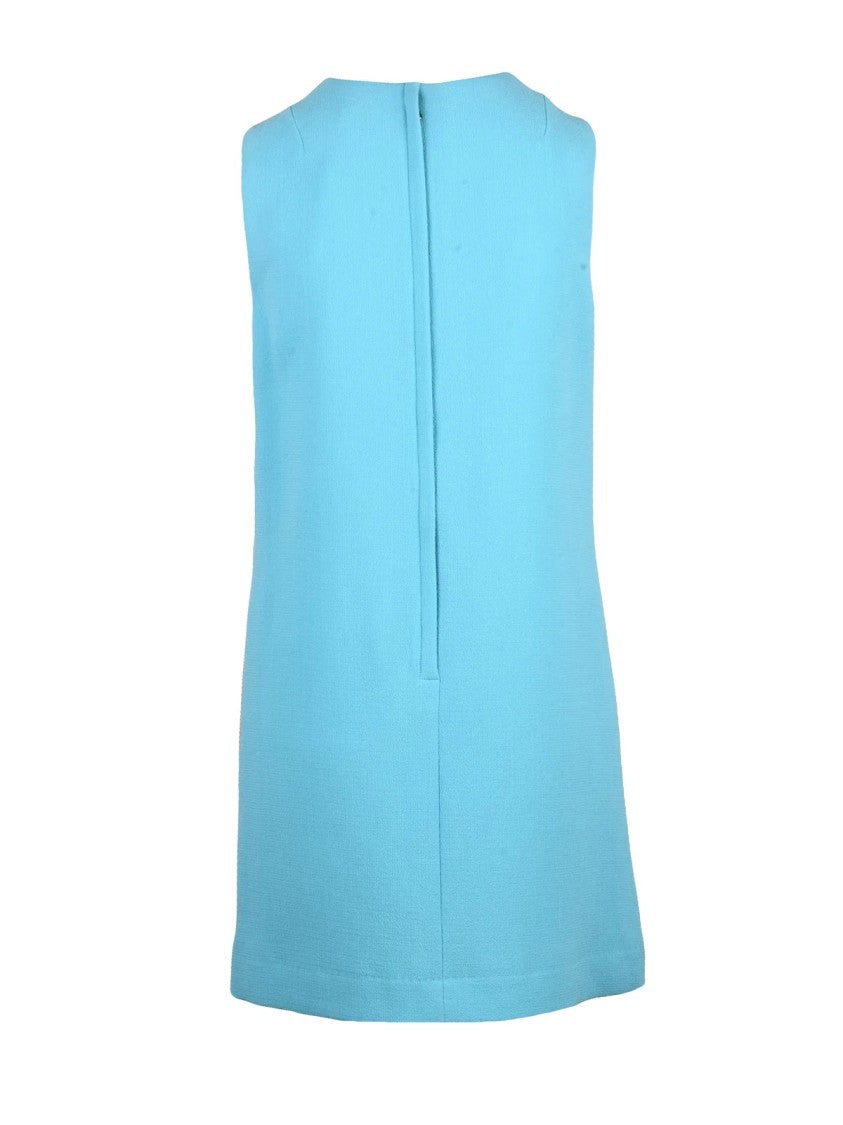 Dolce & Gabbana Color-Block A-Line Dress With Fluid Silhouette And Back Zipper