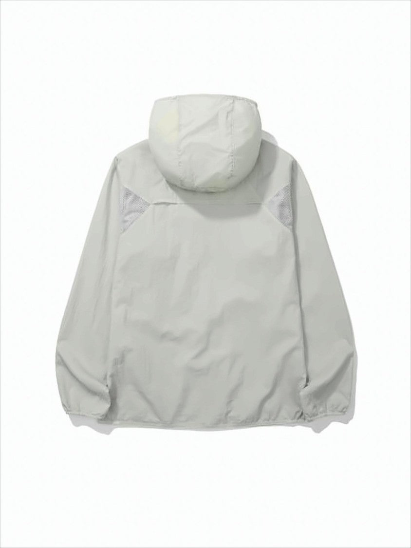 Sierra Designs Textured White Lightweight Jacket With Hood