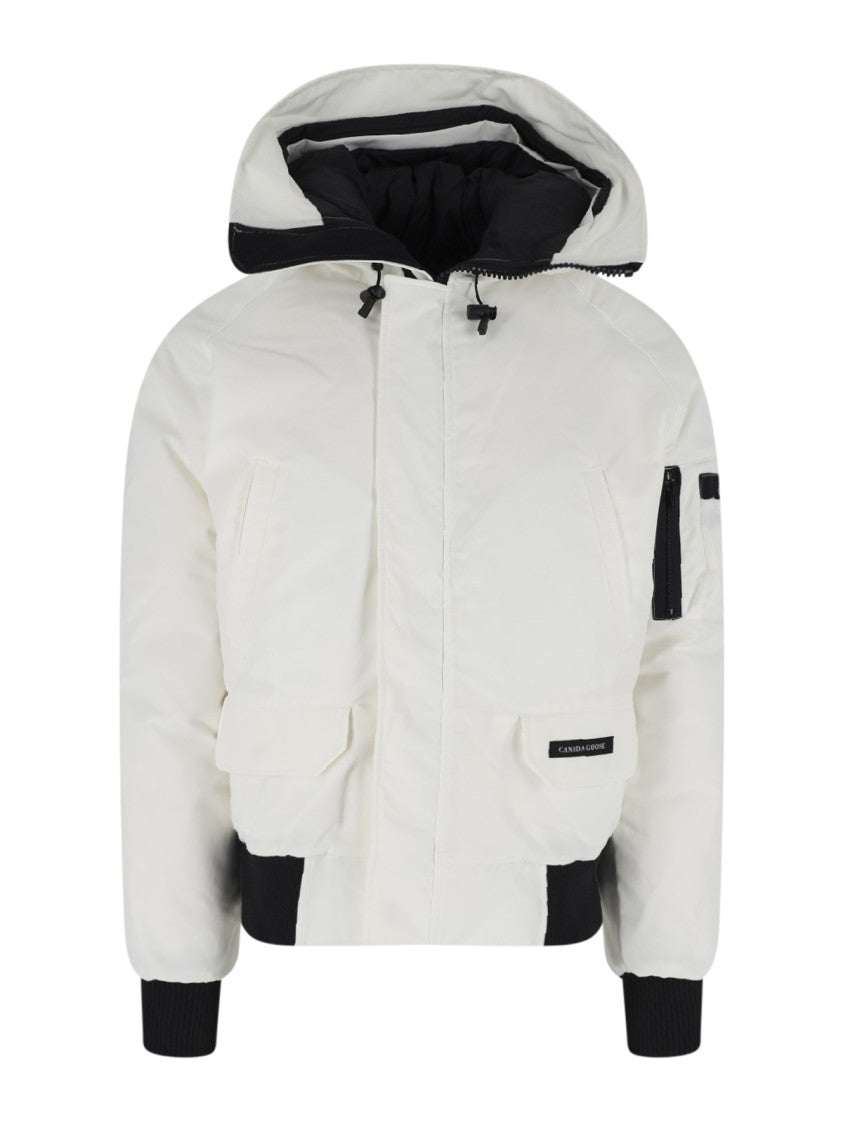 Canada Goose White Chilliwack Hooded Arctic Tech Down Jacket